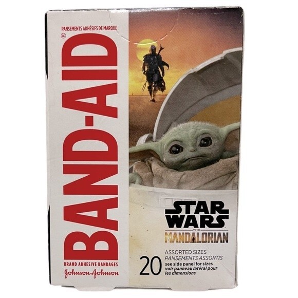 Band-Aid Brand Adhesive Bandages, Star Wars The Mandalorian, 20 ct - Picture 2 of 4